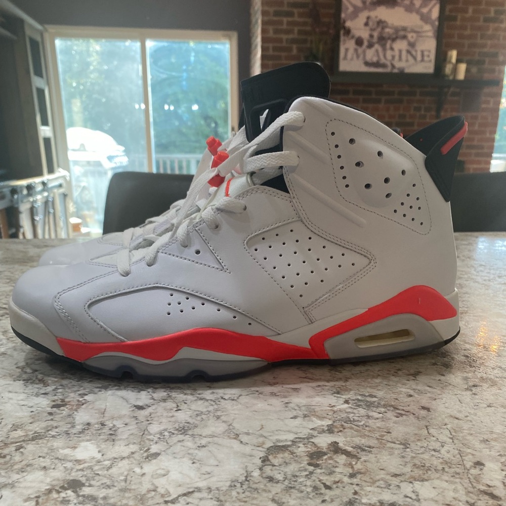 Air Jordan 6 Infrared white 2014 size 14